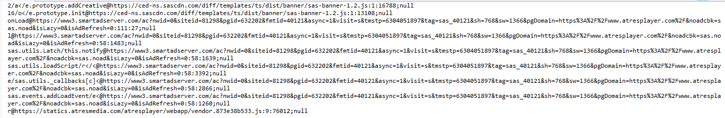 OpenWPM output